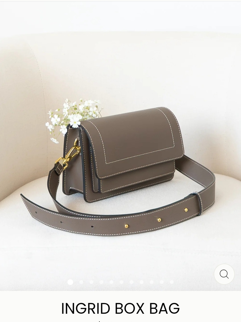 Box Bag - Taupe Women’s Crossbody